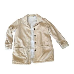 Vintage Blair Tan Cordurory Sherpa Lined Jacket - size Medium